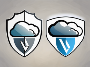 Two cloud storage symbols