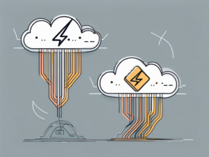 Two cloud-shaped servers