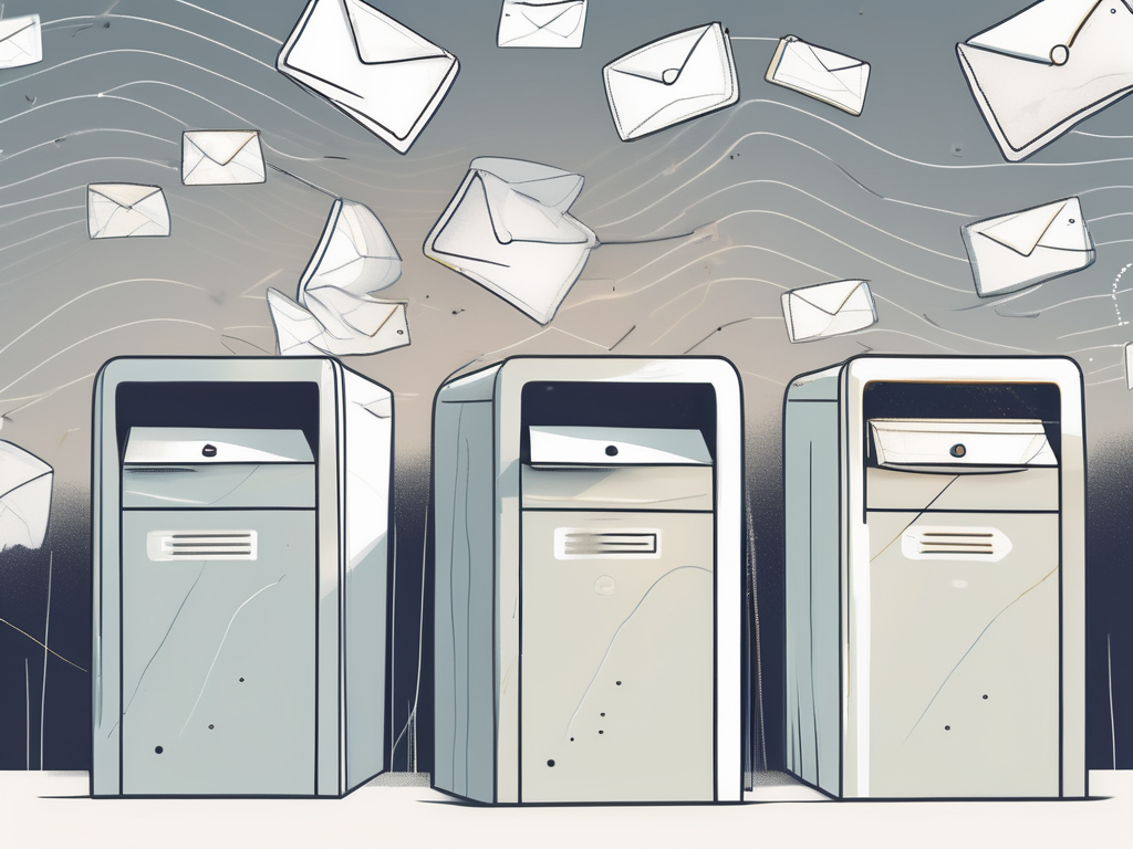 Two mailboxes symbolizing protonmail and workedge